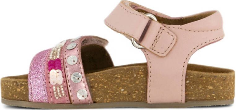 Graceland sandalen met glitters en pailletten roze