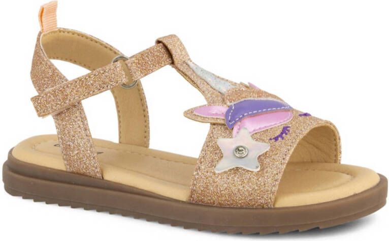 Graceland sandalen met glitters rosé