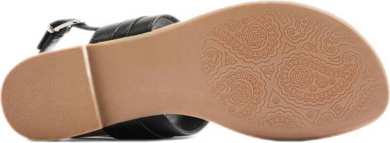 Graceland sandalen met ketting zwart