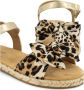 Graceland sandalen met panterprint goud beige zwart - Thumbnail 2