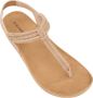 Graceland sandalen met strass beige - Thumbnail 3