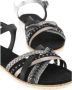 Graceland Zwarte sandaal gevlochten - Thumbnail 3