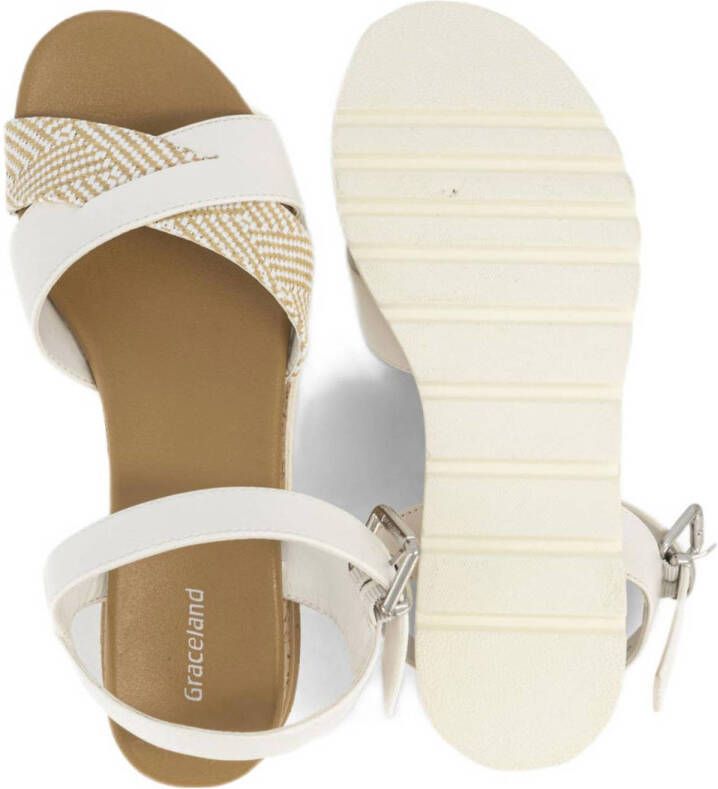 Graceland sandalen wit