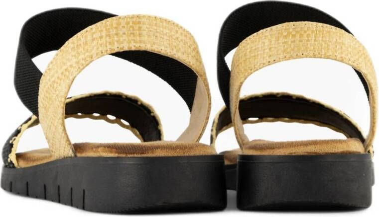 Graceland sandalen zwart beige