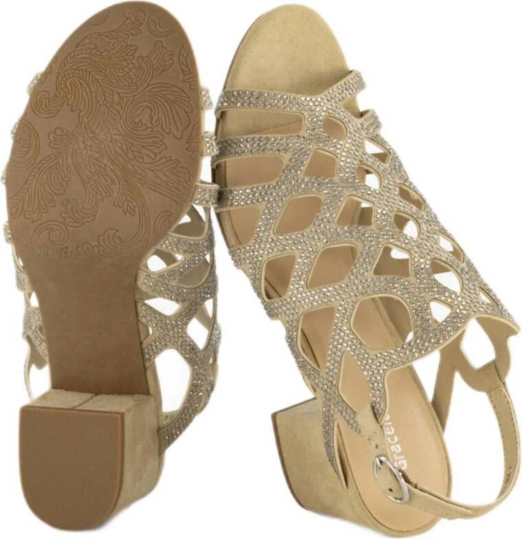 Graceland sandalettes beige