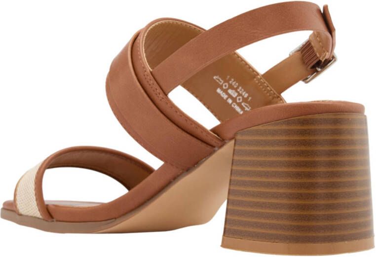 Graceland sandalettes cognac