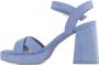 Graceland Blauwe sandalette - Thumbnail 3