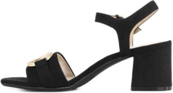 Graceland sandalettes met gesp zwart