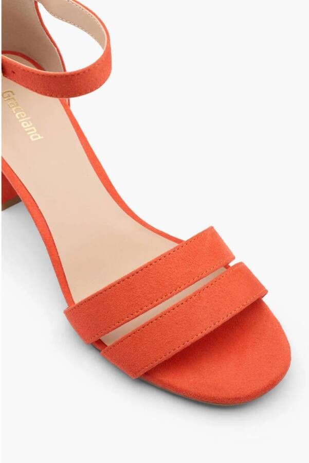 Graceland sandalettes oranje