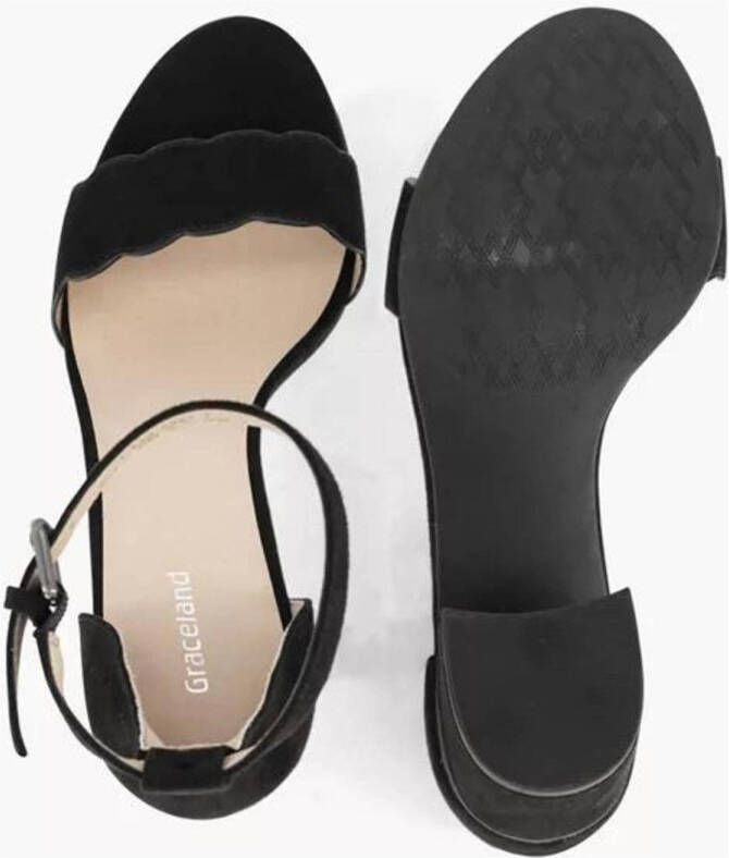 Graceland sandalettes zwart