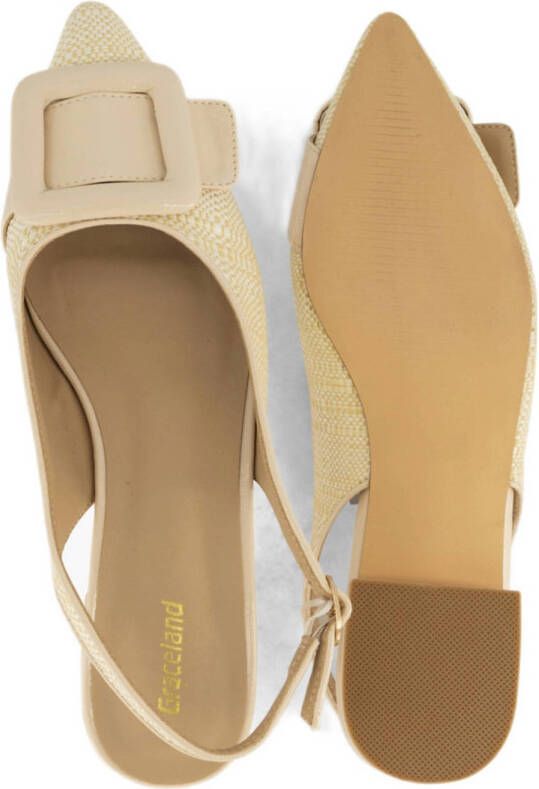 Graceland slingback loafers beige