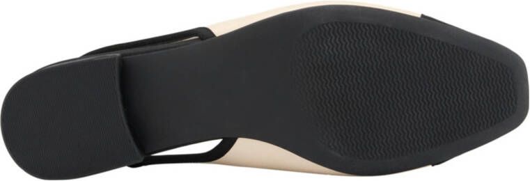 Graceland slingback loafers ecru zwart