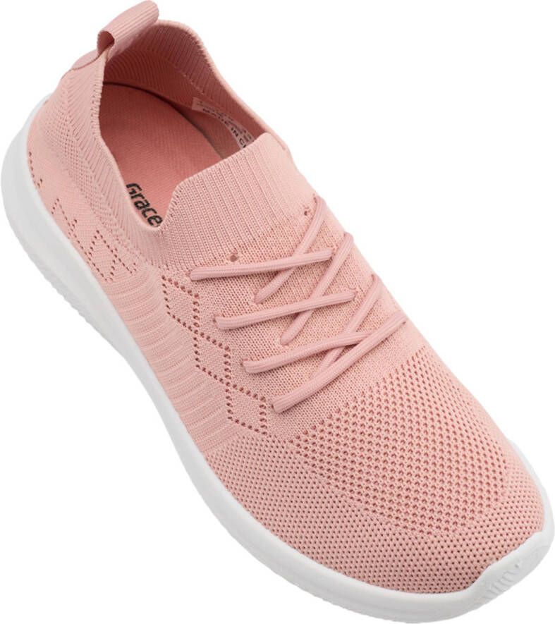Graceland slip-on sneakers roze