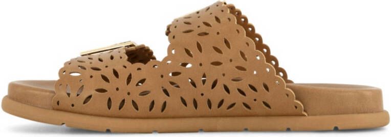Graceland slippers cognac