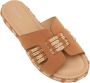 Graceland slippers cognac - Thumbnail 3