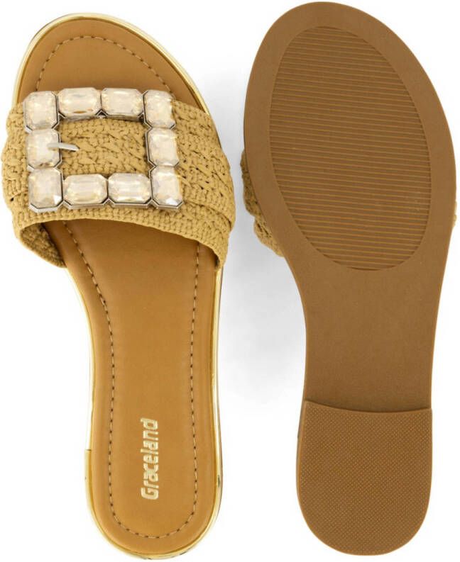 Graceland slippers geel