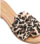 Graceland slippers met panterprint beige zwart - Thumbnail 2