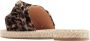 Graceland slippers met panterprint cognac zwart - Thumbnail 3