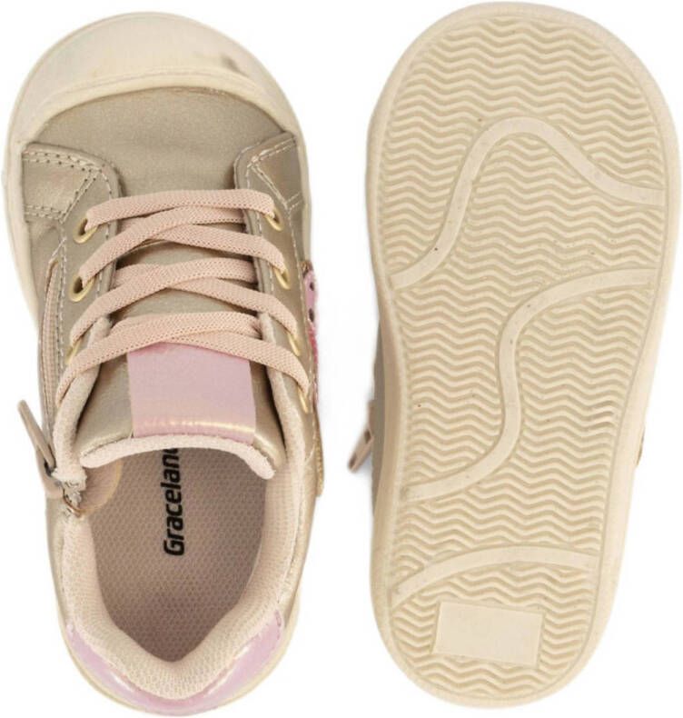 Graceland sneakers goud