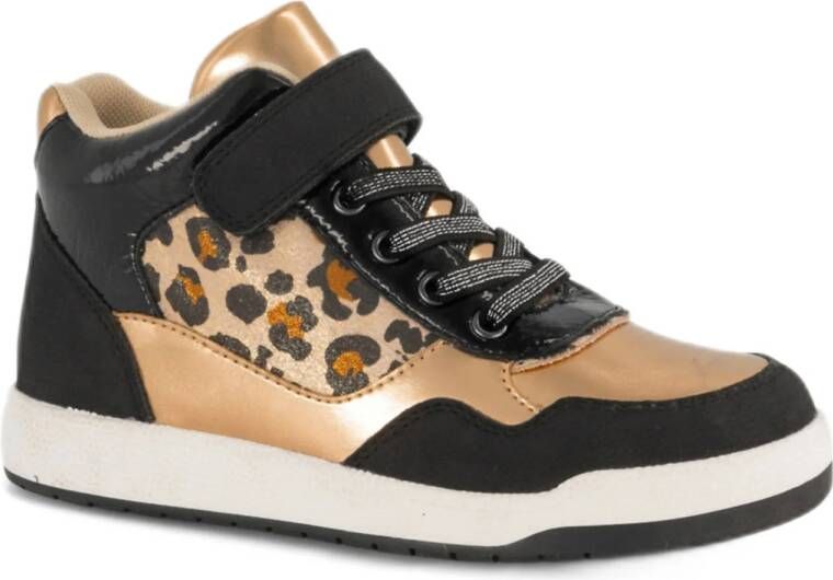 Graceland sneakers goud panter zwart