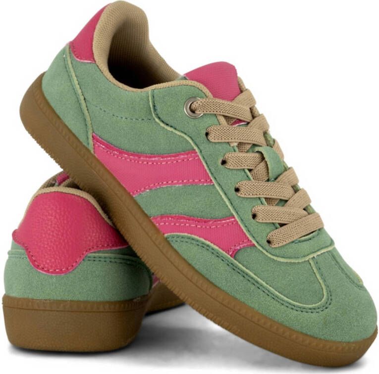 Graceland sneakers groen roze