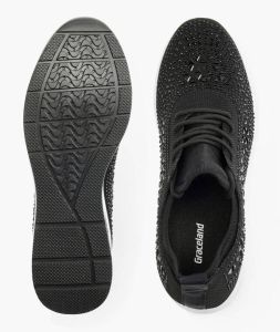Graceland sneakers met steentjes zwart