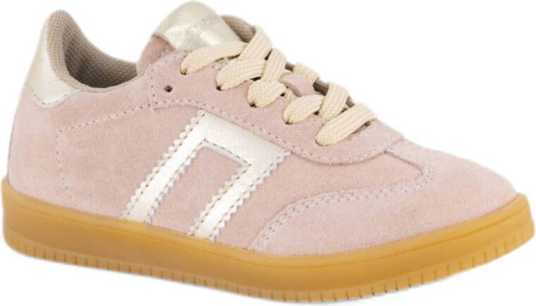 Graceland suède sneakers lichtroze