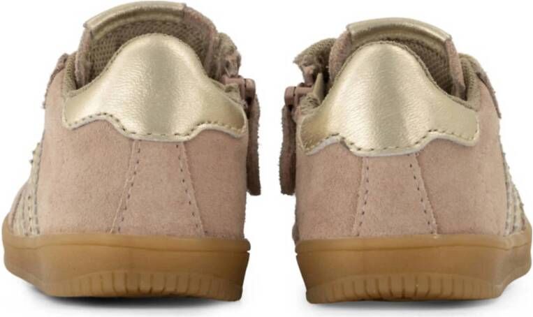 Graceland suède sneakers roze goud