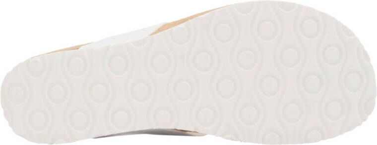 Graceland teenslippers wit goud