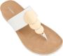 Graceland teenslippers wit goud - Thumbnail 3