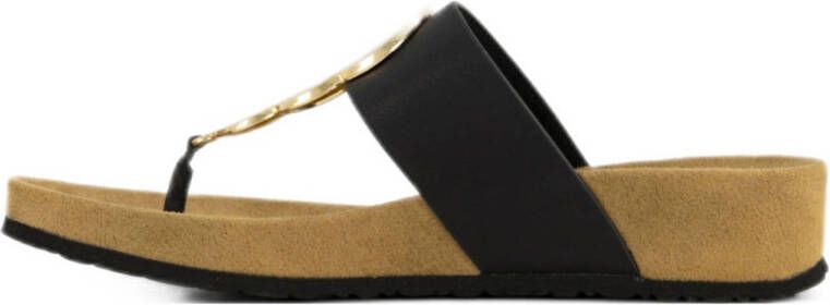 Graceland teenslippers zwart