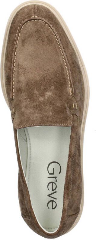 Greve Vito suède loafers taupe
