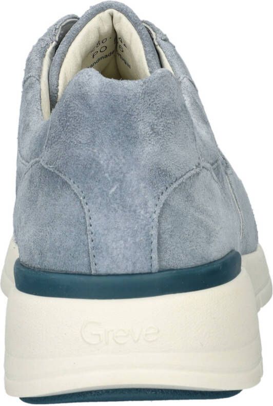 Greve Walker suède sneakers lichtblauw