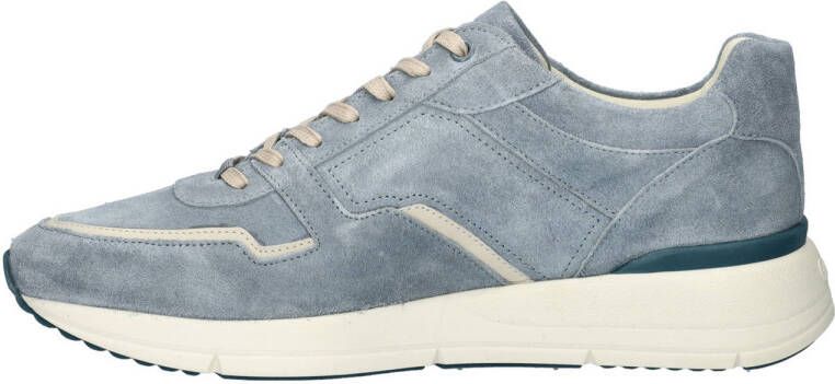Greve Walker suède sneakers lichtblauw