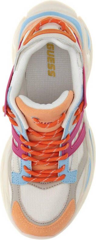 GUESS Belluna chunky sneakers roze oranje wit