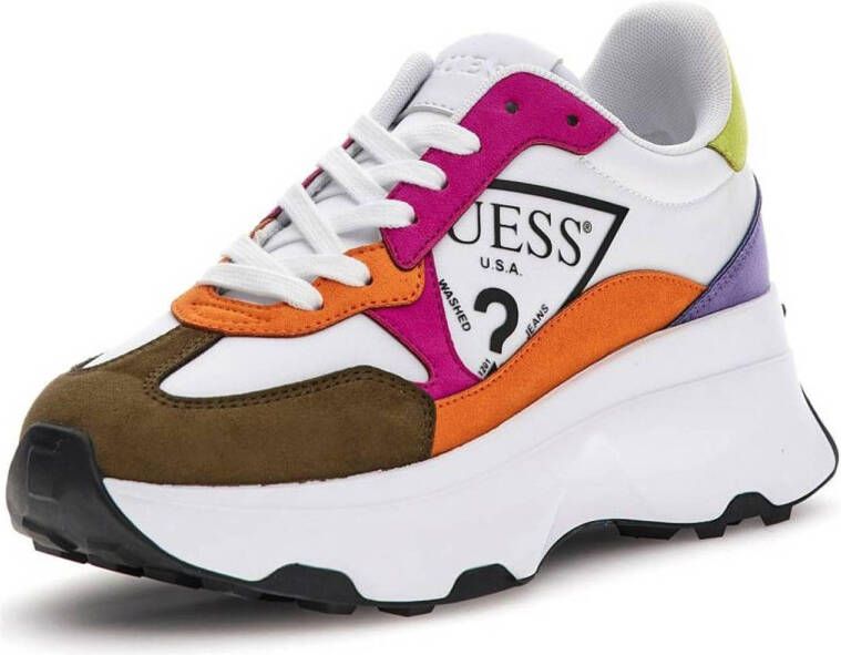 GUESS Calebb4 chunky sneakers roze oranje wit