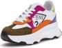 Guess Gekleurde Leren Sneakers met Ronde Neus Multicolor Dames - Thumbnail 3