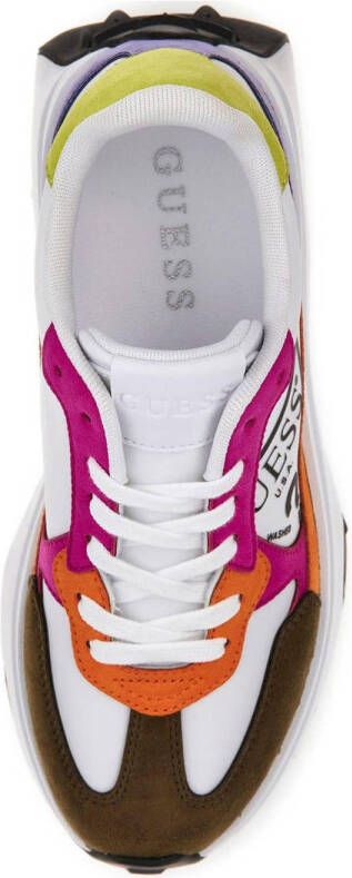 GUESS Calebb4 chunky sneakers roze oranje wit