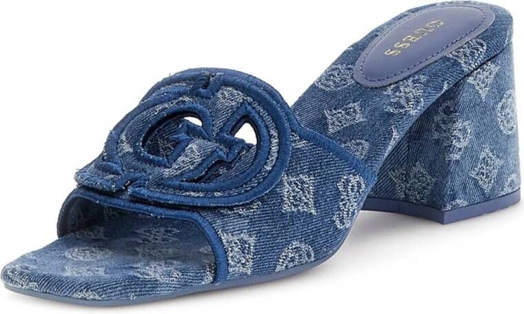 GUESS denim muiltjes blauw
