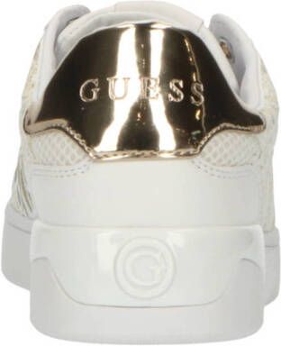 GUESS Refresh sneakers wit goud