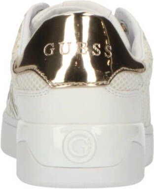 Guess Fl7Cmrfal12 Sneaker Wit Bruin 6cm Platform Meerkleurig Dames - Foto 8