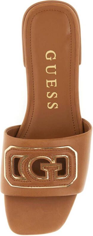 GUESS slippers cognac