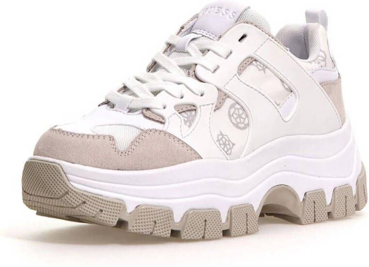 GUESS Brayjen sneakers wit grijs