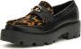 GUESS Yanika2 chunky loafers zwart panter - Thumbnail 3