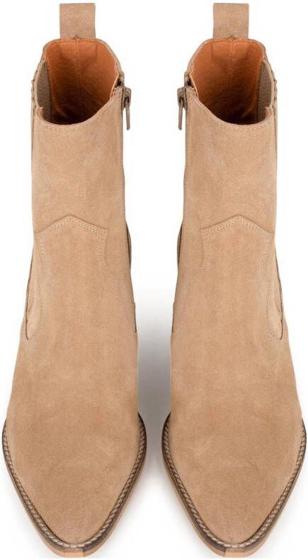 Haboob Claire suède cowboylaarzen beige