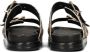 Haboob Elysee suède slippers met panterprint beige bruin - Thumbnail 8