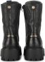Haboob P7337 Enkellaarsjes Enkelboots met rits Dames Zwart - Thumbnail 6