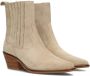 Haboob Lplexxhm Enkellaarsjes Enkelboots met rits Dames Beige - Thumbnail 9