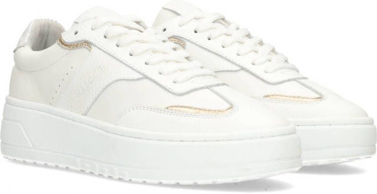 Haboob leren sneakers wit