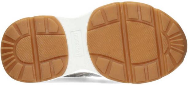 Haboob leren sneakers wit beige